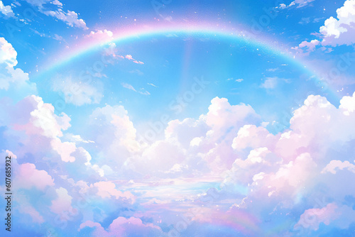 繊細で芸術的な自然系背景のイラスト(AI generated image)