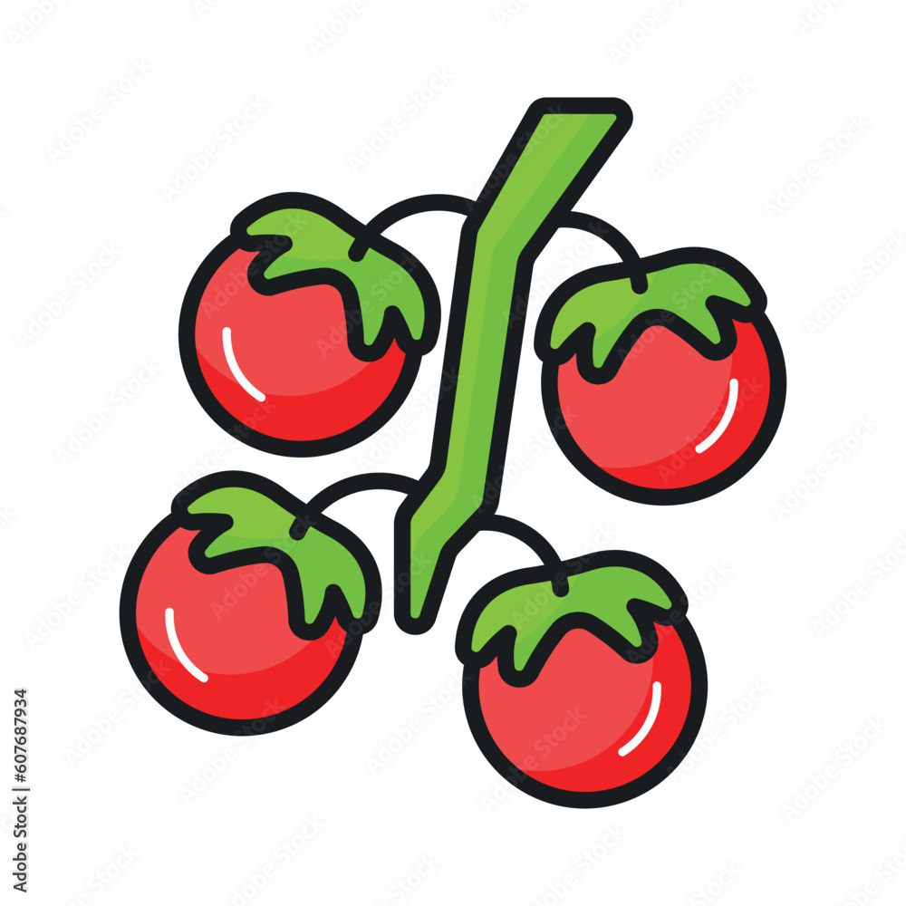 Get hold this captivating icon of tomatoes in modern style, ready to use vector Get hold this captivating icon of tomatoes in modern style, ready to use vector