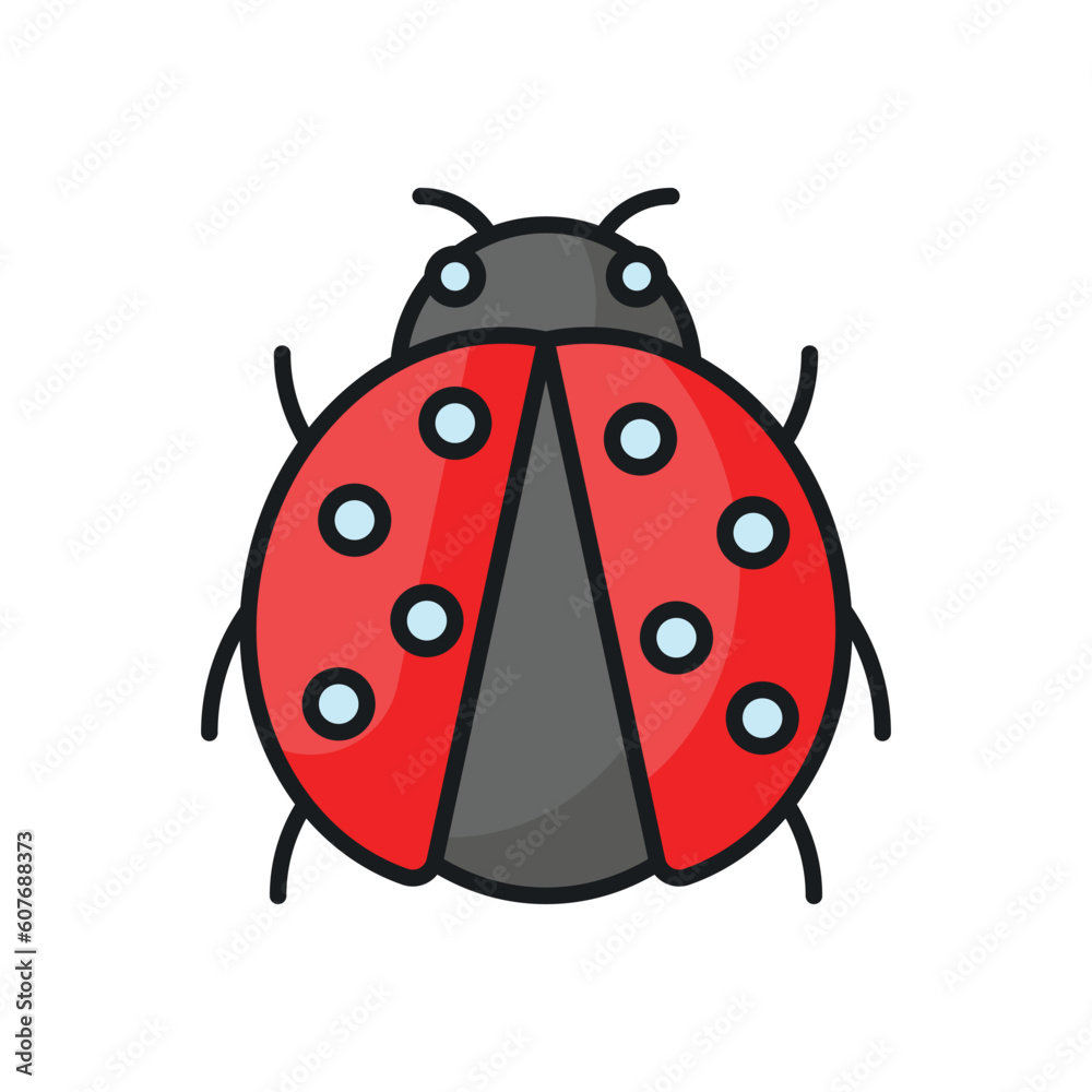 Check this carefully crafted vector of ladybug in modern style, easy to use icon Check this carefully crafted vector of ladybug in modern style, easy to use icon