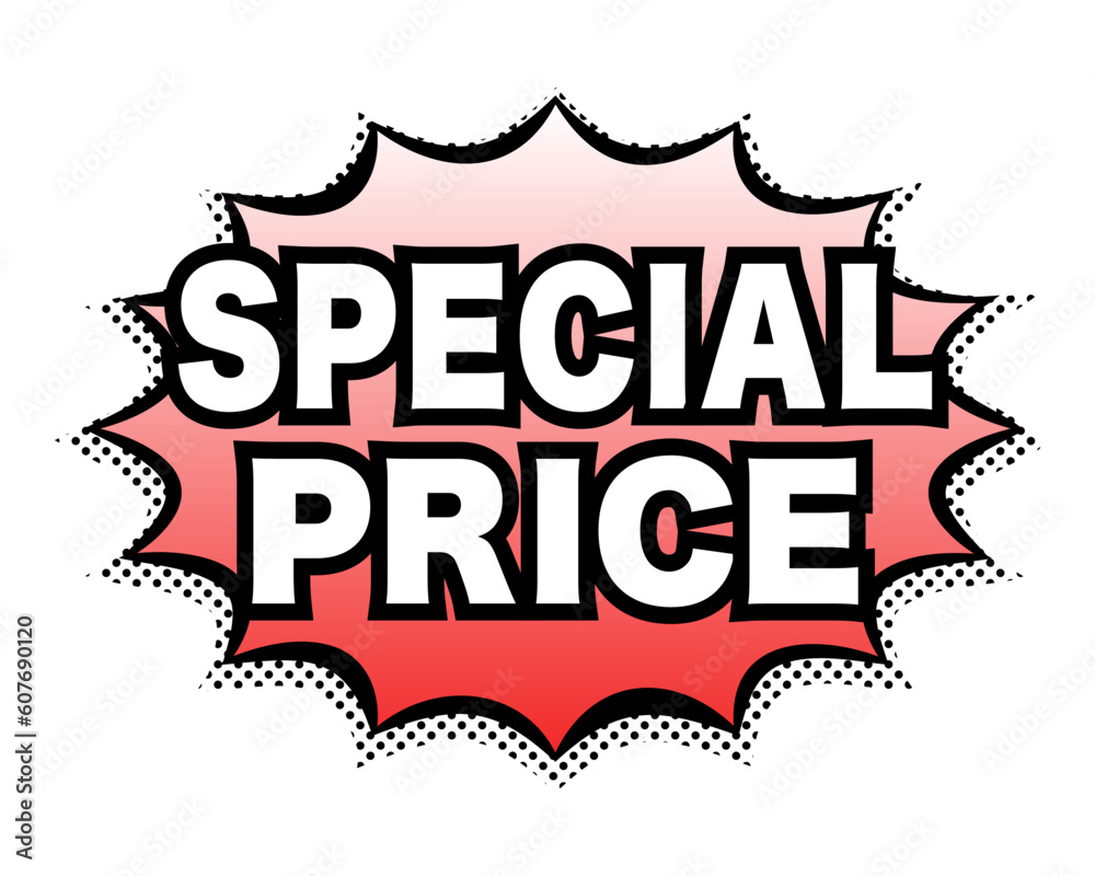 Obraz premium SPECIAL PRICE:英語のポップアイコン