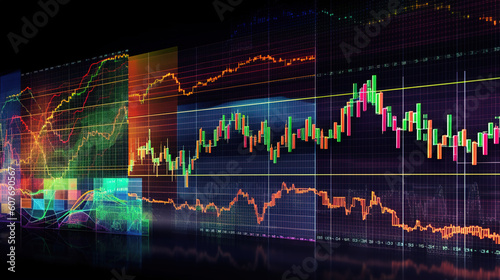 Stock market charts