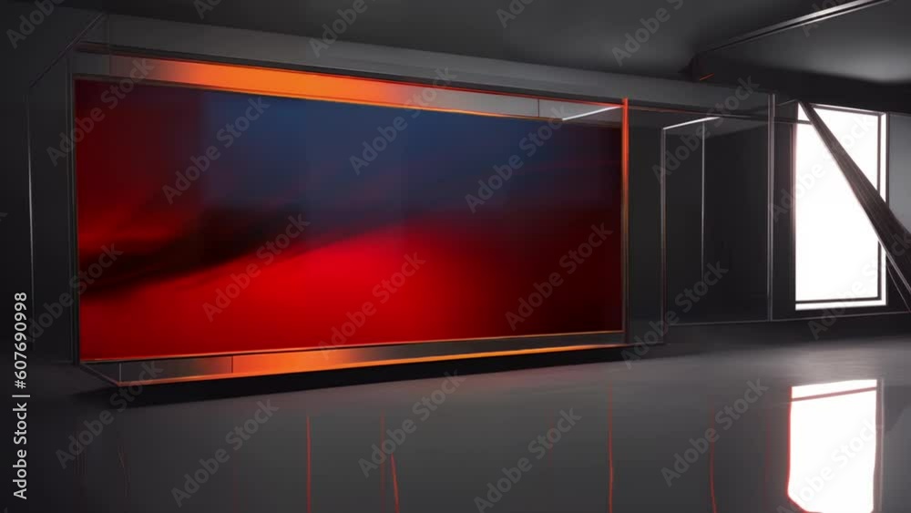 Cutting-Edge TV Studio Design: 3D Virtual Set Background Loop Cutting-Edge TV Studio Design: 3D Virtual Set Background Loop