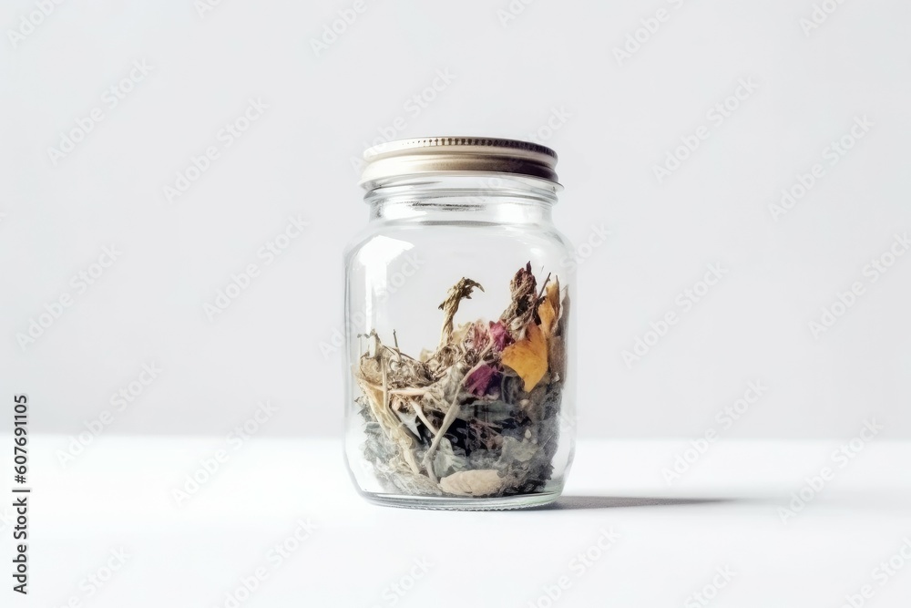 Dry jar herbal tea aromatic. Generate Ai Dry jar herbal tea aromatic. Generate Ai