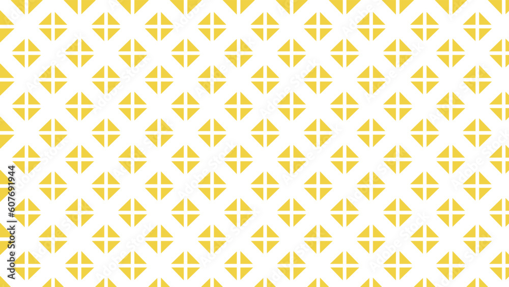 Yellow and white seamless pattern with ornament