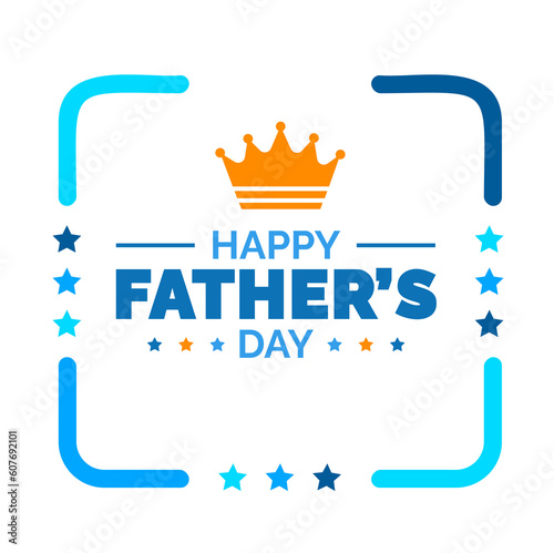 happy Father's Day social media post typography, greetings, banner,  background and poster transparent png design template celebrate in june. Father's Day background or banner, necktie, glasses, hat.