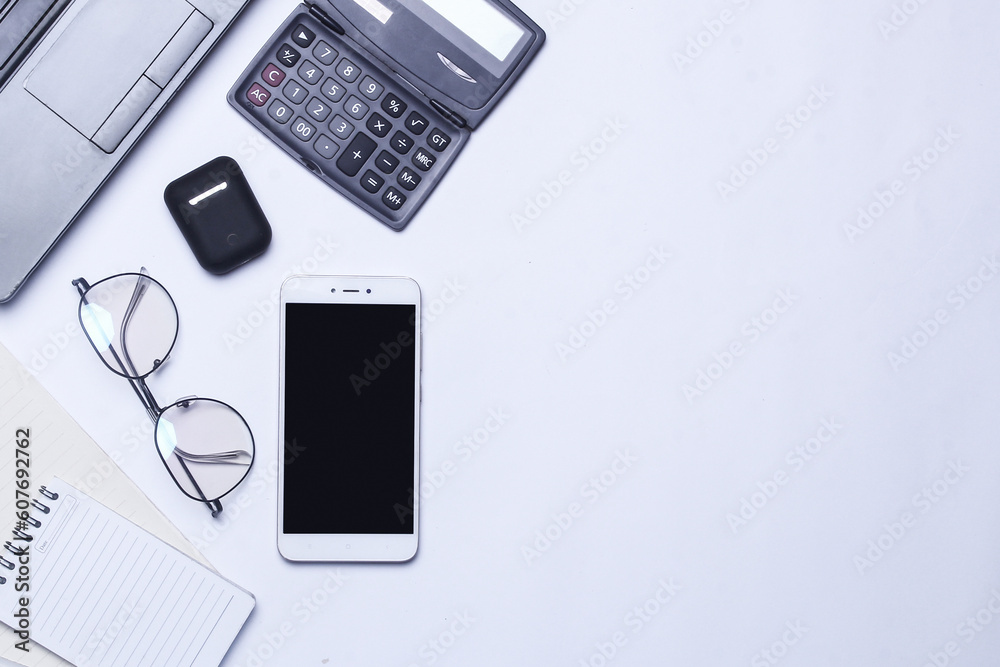 Creative office desk background. Landscape top view copy space. Creative office desk background. Landscape top view copy space.
