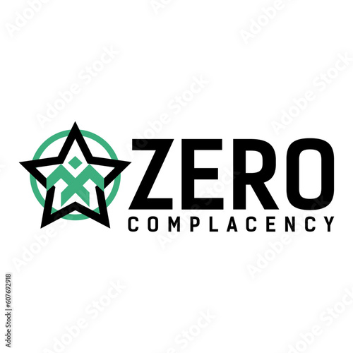 Zero Complacency logo design  