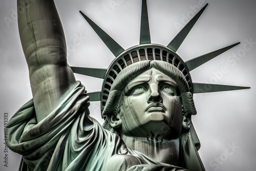 Liberty statue art ny. Generate Ai