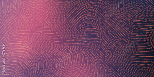 Pink Moving, Flowing Stream of Curving, Wavy Lines - Digitally Generated Futuristic Abstract 3D Geometric Linear Shapes on Dark Gradient Background - Design, Generative Art in Editable Vector Format