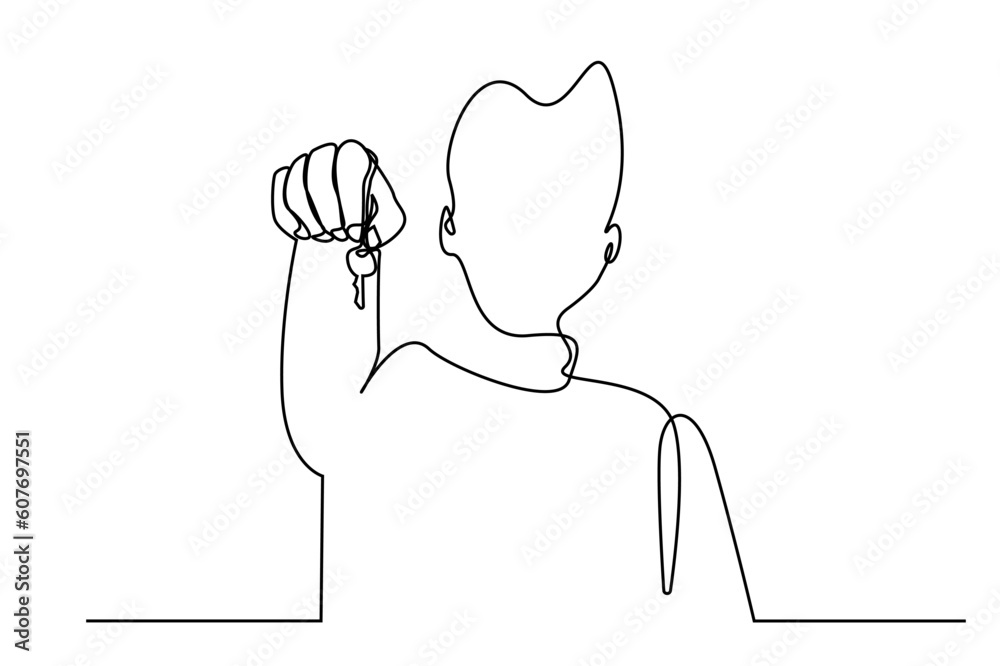 male person buying new property house car showing key rejoicing male person buying new property house car showing key rejoicing