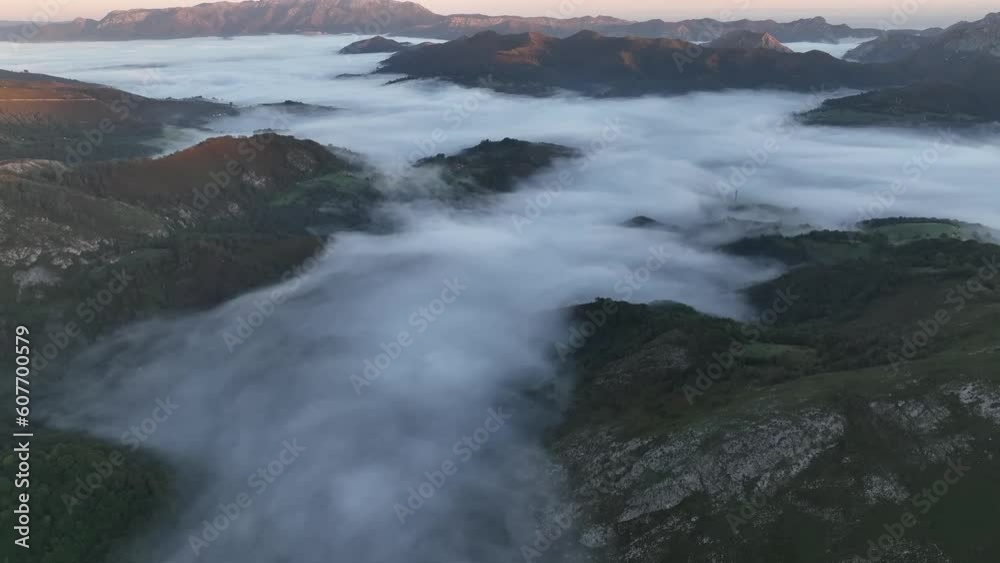 Aerial video of Mirador de Los Canónigos, Asturias, Spain. Aerial video of Mirador de Los Canónigos, Asturias, Spain.