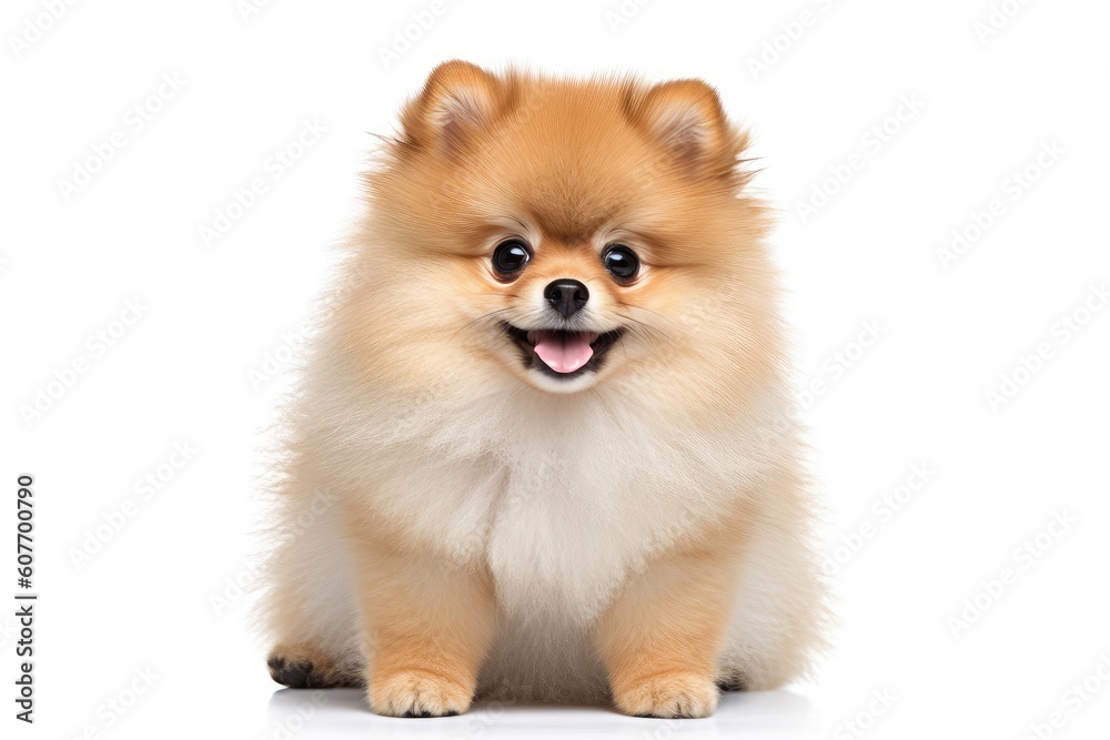 Adorable Pomeranian creative illustration - Generative AI Adorable Pomeranian creative illustration - Generative AI