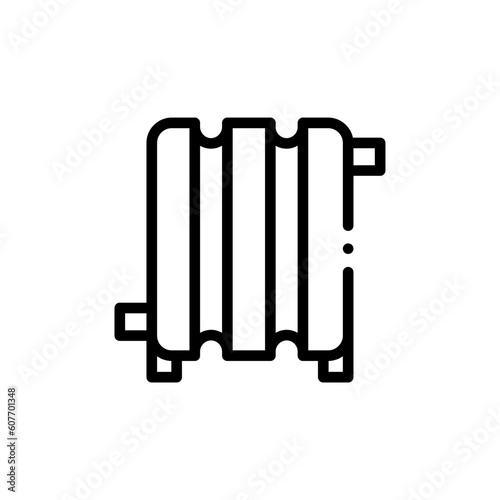 heater icon vector graphic with colors