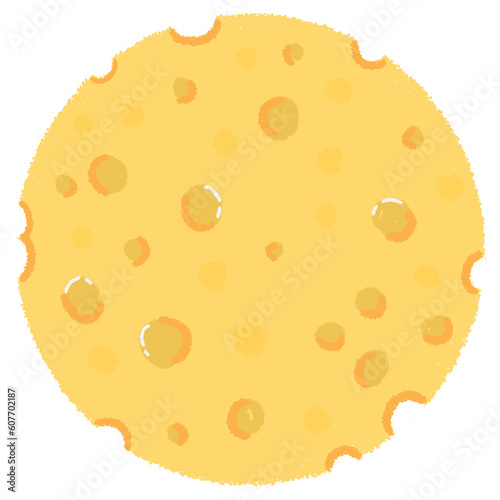 picture painting, line art, cute, top cheese, butter, fraction 1