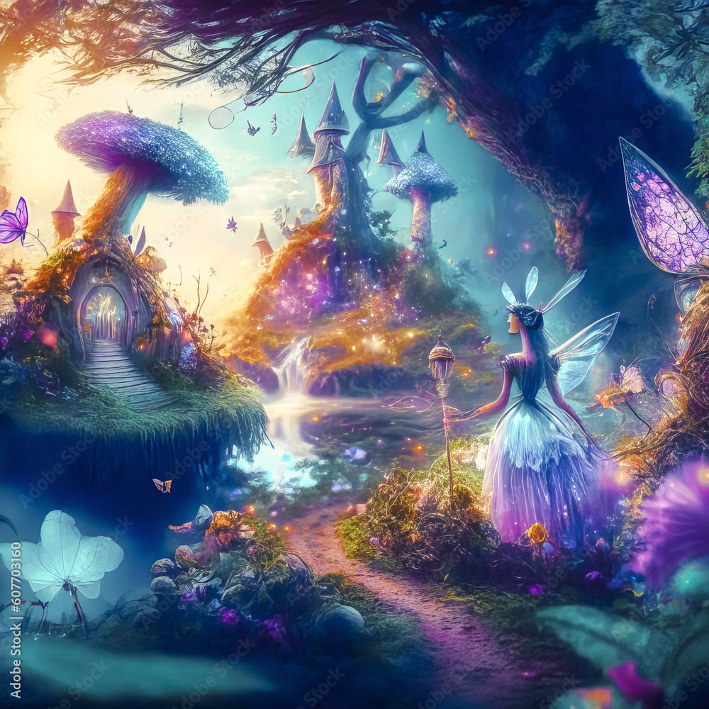 Magical country where fabulous fairies live