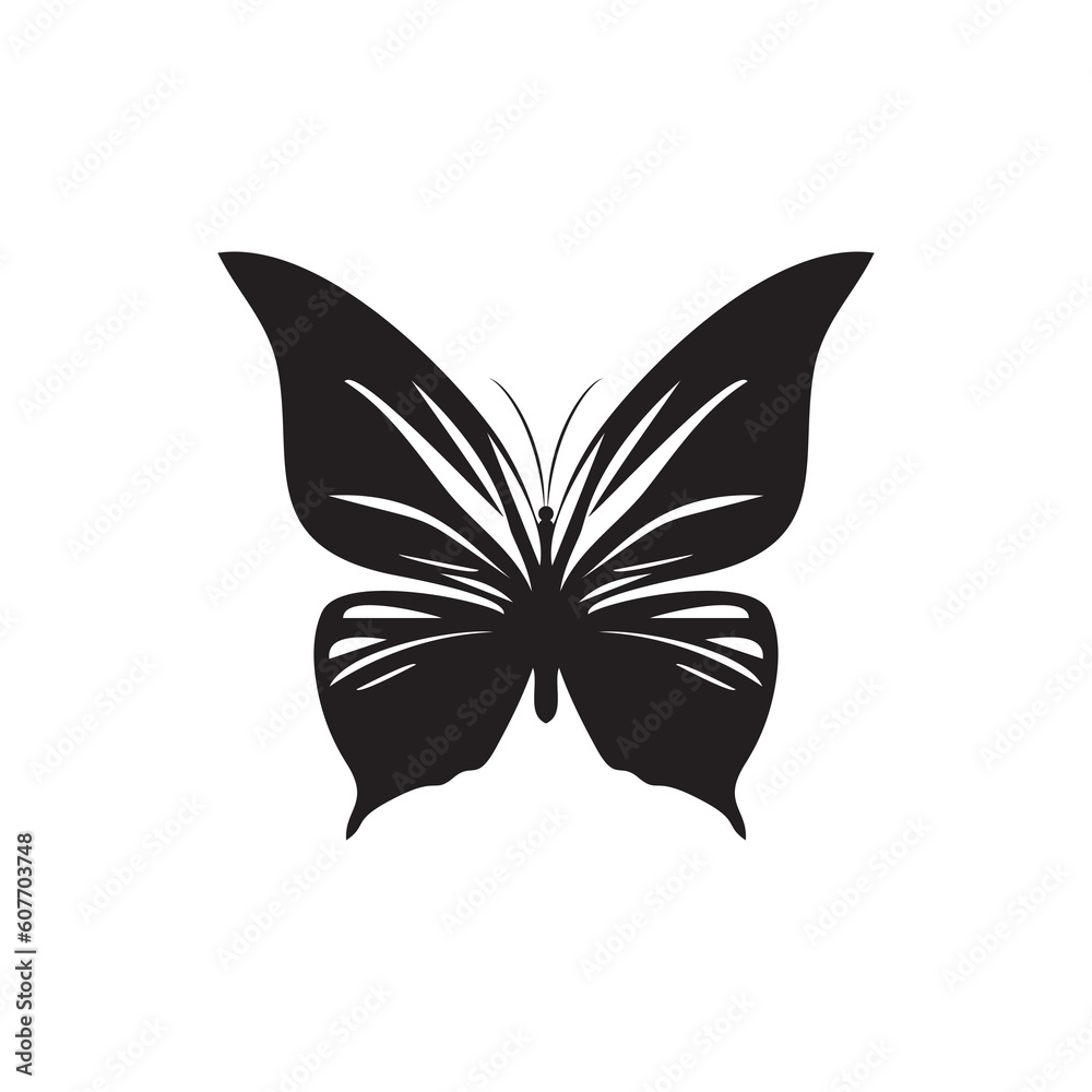 Butterfly Icon, Moth Symbol, Insect Silhouette, Butterflies Pictogram, Butterfly Vector Illustration Butterfly Icon, Moth Symbol, Insect Silhouette, Butterflies Pictogram, Butterfly Vector Illustration