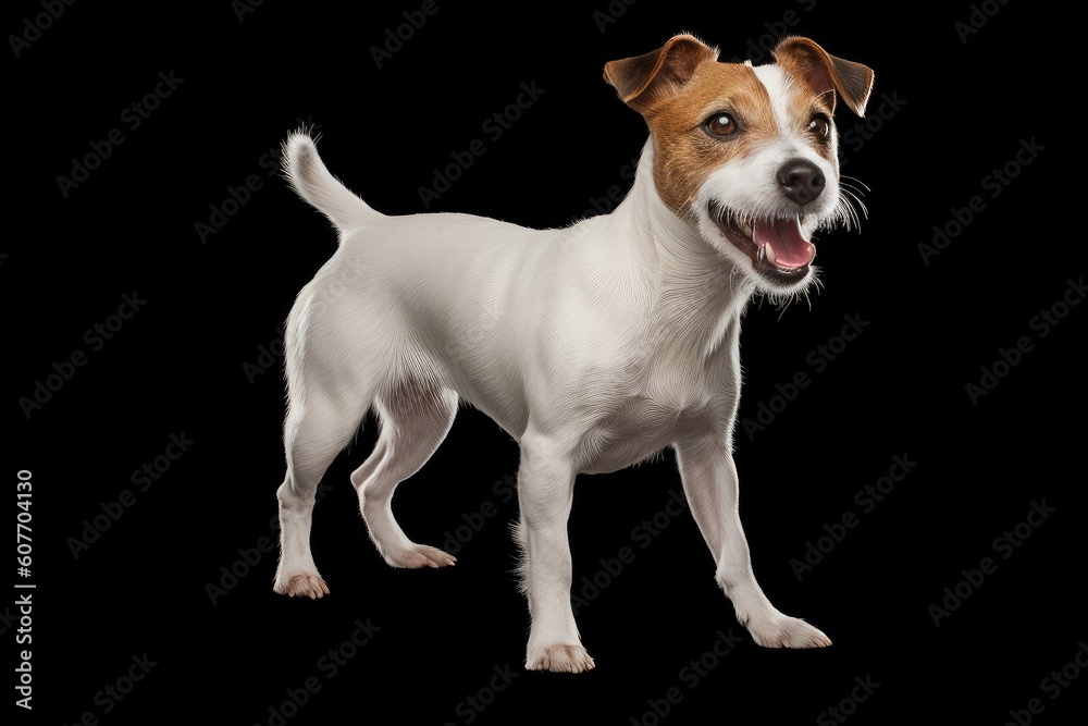 Jack Russell Terrier dog creative illustration - Generative AI Jack Russell Terrier dog creative illustration - Generative AI