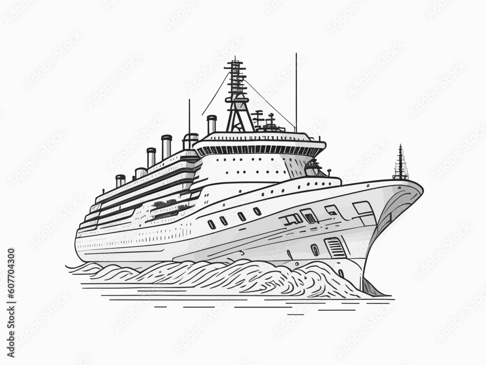 illustration of a ship