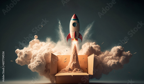 rocket in space