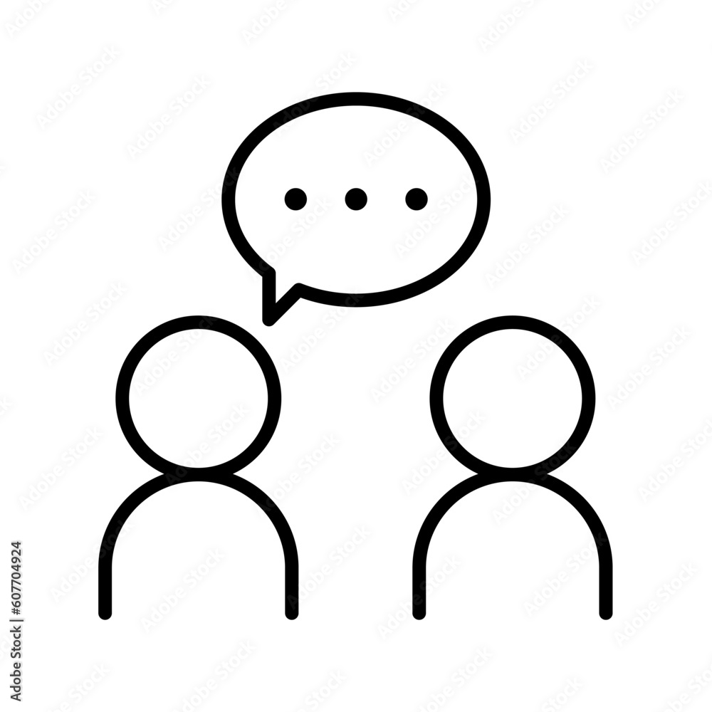 Fototapeta premium Discussion icon