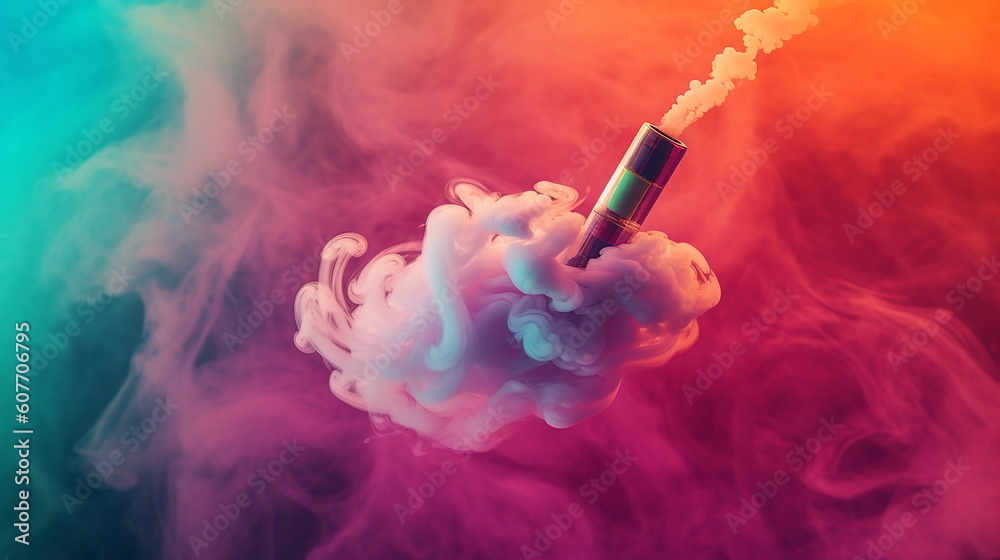 AI generative image about cool, clean and new vapers product background image