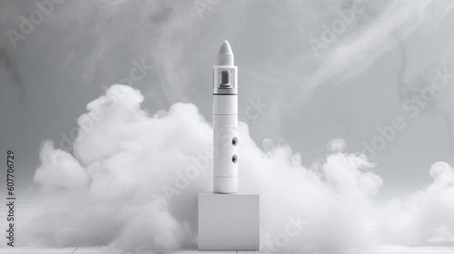 AI generative image about cool, clean and new vapers product background image 