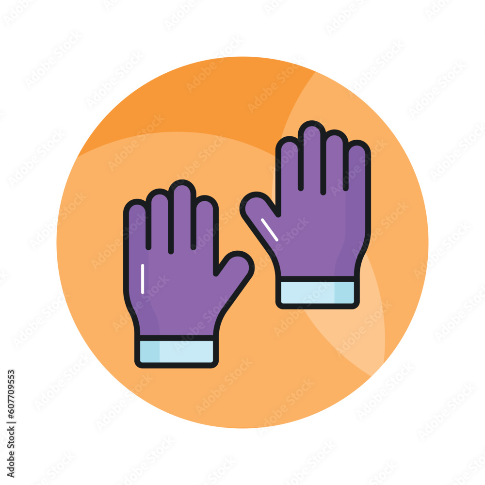 Grab this amazing icon of gloves in editable style, isolated on white background Grab this amazing icon of gloves in editable style, isolated on white background