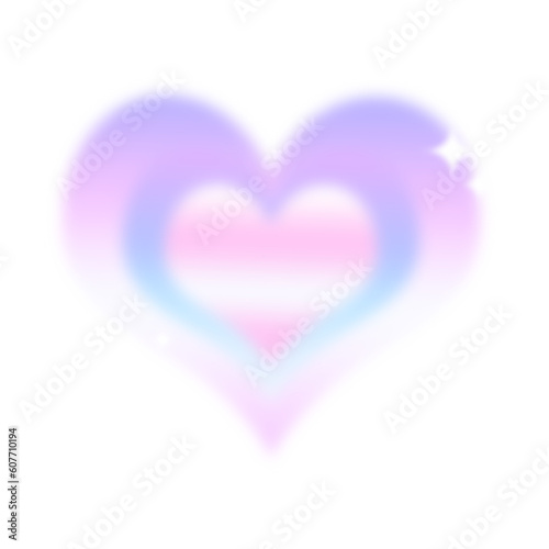 Purple Blurred Heart