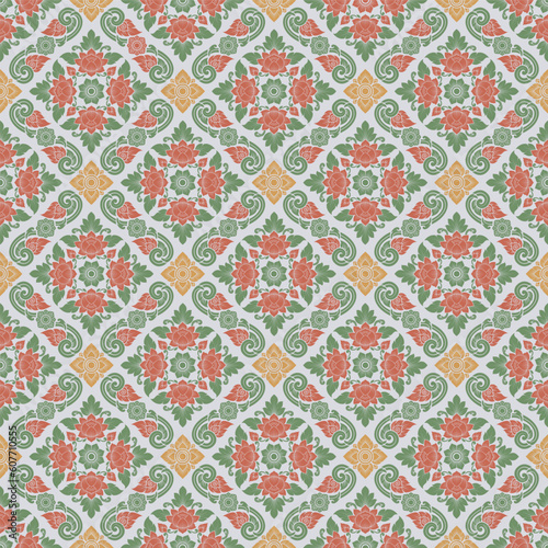 Pattern and seamless asian style background for decoration