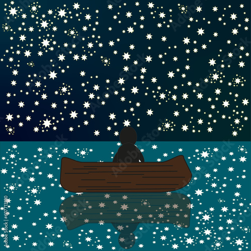 ALONE AT SEA ILLUSTRATION 