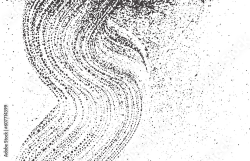 Grunge texture. Distress black grey rough trace. A