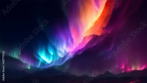 Abstract aurora, natural phenomenon