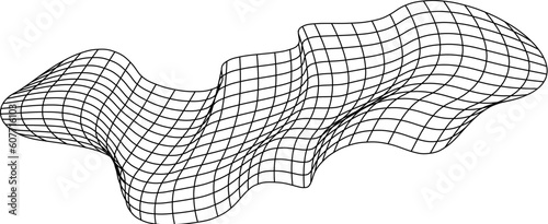 Net flying waving. Texture wave textile. Fabric square cells sea wind. Vector illustration rolling hills. Flag windy stream flow. Network structure surface checkered background sport lines border.