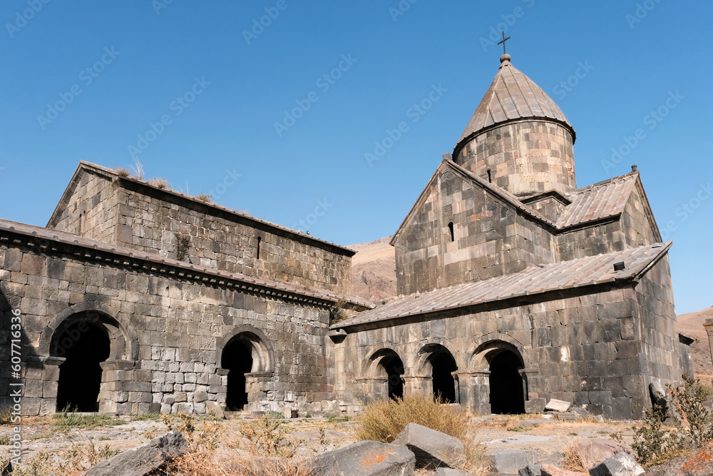 View of Vorotnavank Monastery on sunny day. Vorotan village, Syunik Province, Armenia.