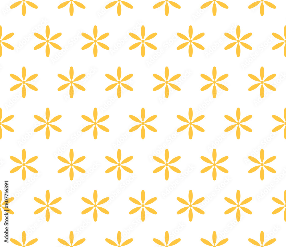 A seamless pattern with geometric flower A seamless pattern with geometric flower