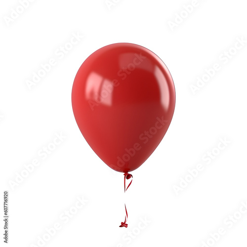 red balloon isolated transparent background
