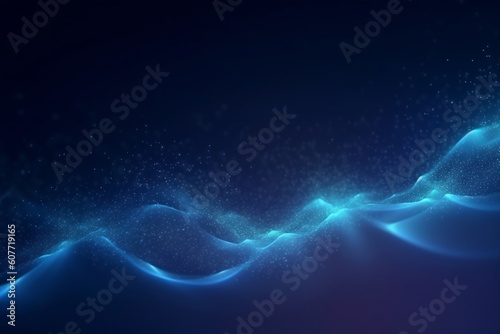 blue, wavy, particle, abstract © jahidsuniverse