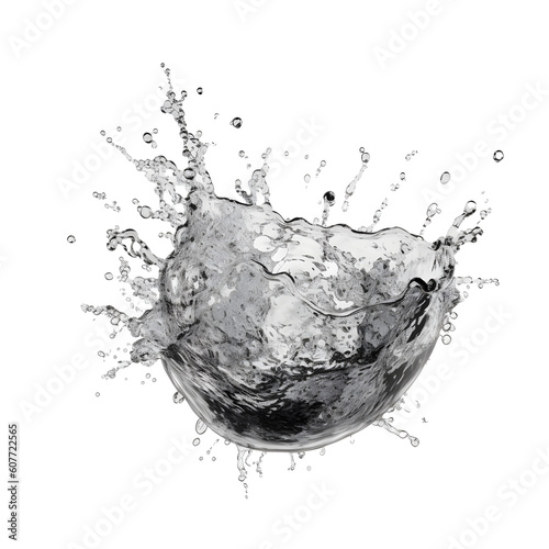 splash of water isolated transparent background