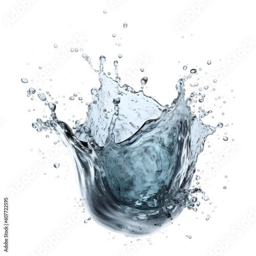 water splash isolated on white