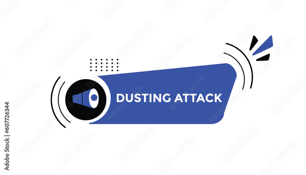 Fototapeta premium Dusting attack button web banner templates. Vector Illustration 