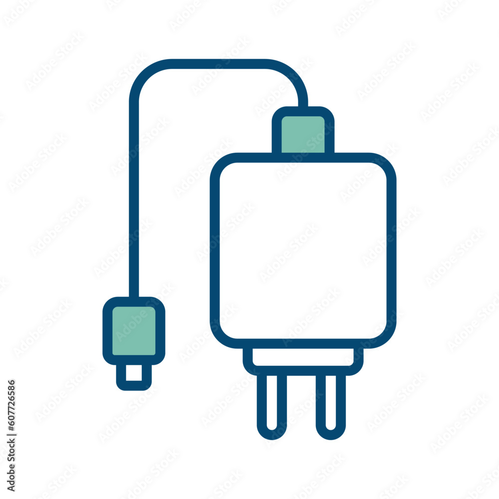 phone charger icon vector design template in white background phone charger icon vector design template in white background