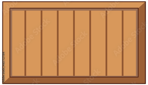 Wooden banner isolated cartoon