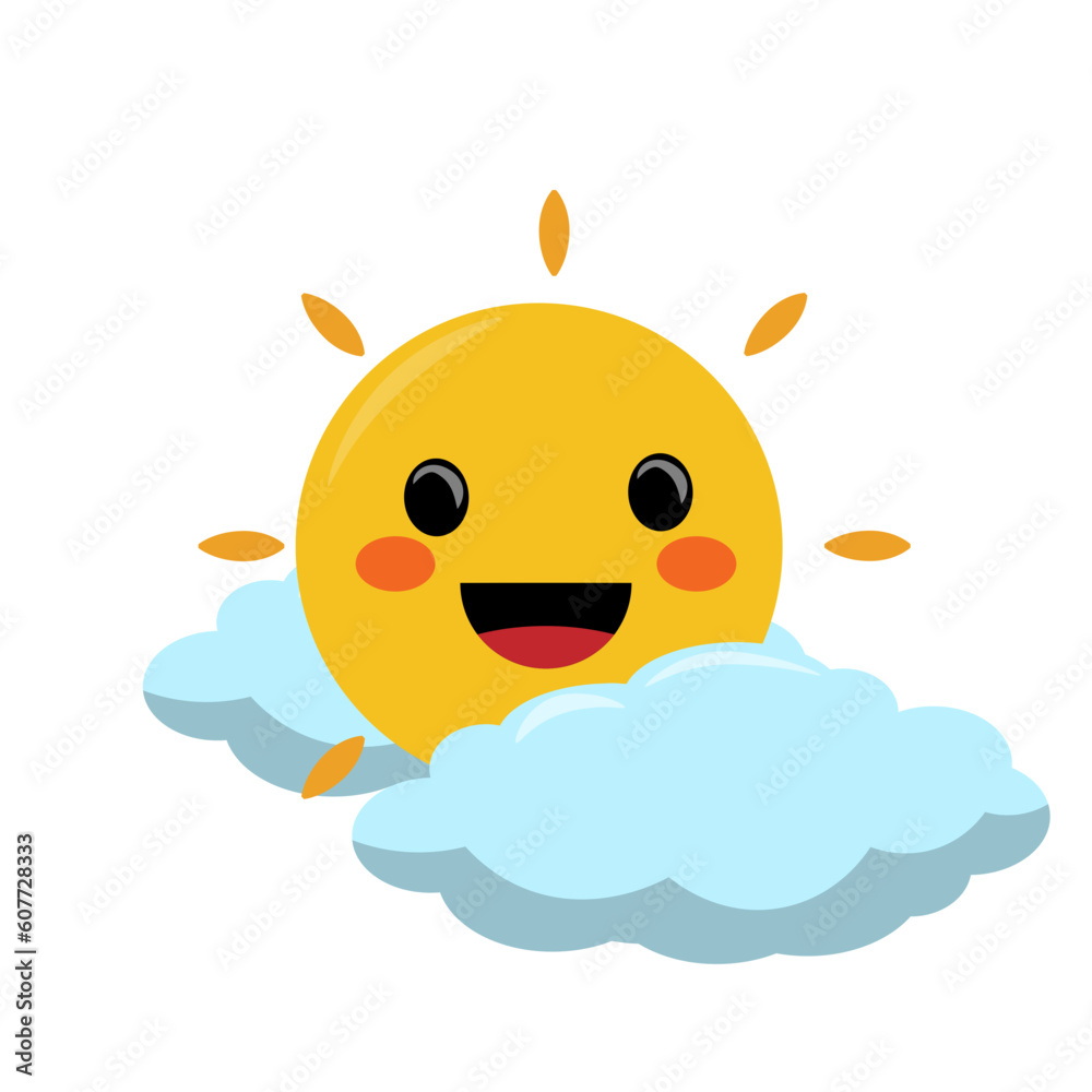 Sun and Cloud Element Sun and Cloud Element