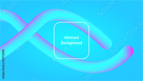 Vector illustration of 3d blue abstract fluid background in modern design for poster, banner, screen and flyer