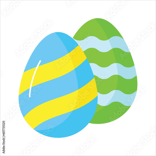 Beautifully designed icon of decorative eggs in trendy style, easy to use vector
