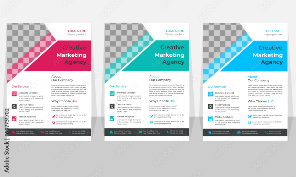 Business Flyer vector template in A4 size, creative corporate official business advertising flyer. Business Flyer vector template in A4 size, creative corporate official business advertising flyer.