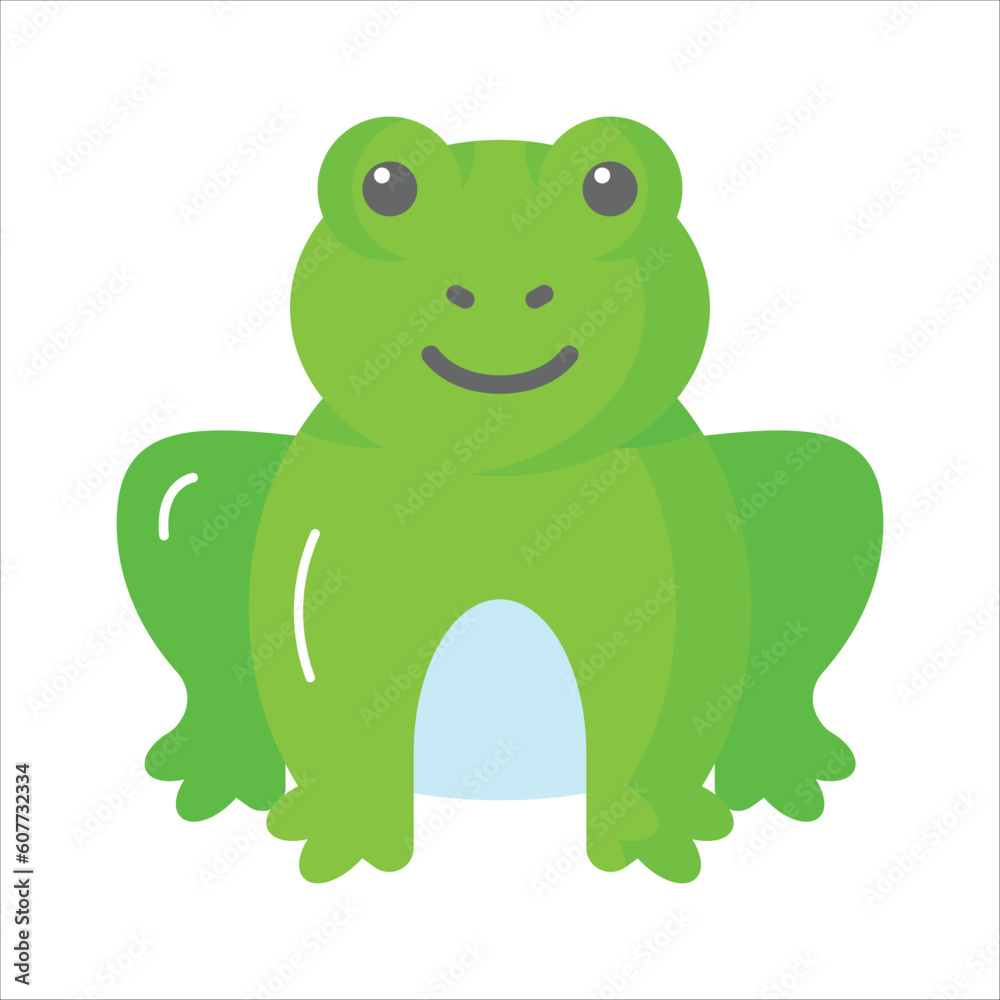 An amazing vector of frog in editable style, isolated on white background An amazing vector of frog in editable style, isolated on white background