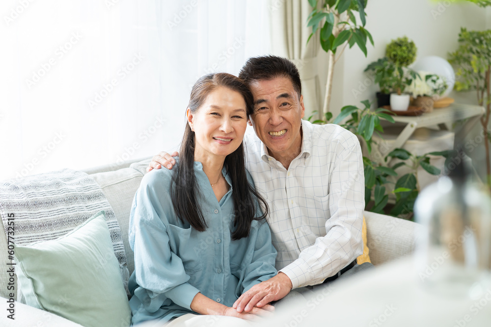 シニア日本人男性の夫婦 シニア日本人男性の夫婦