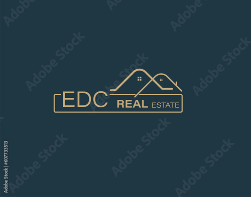 EDC Real Estate and Consultants Logo Design Vectors images. Luxury Real Estate Logo Design