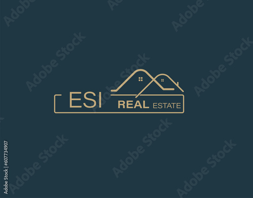 ESI Real Estate and Consultants Logo Design Vectors images. Luxury Real Estate Logo Design